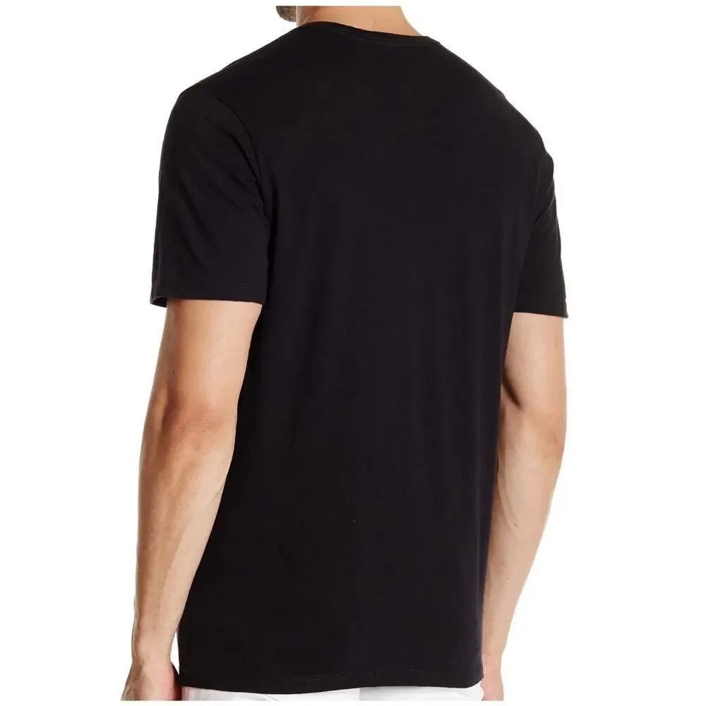 True Religion Black V-Neck Short Sleeve 100% Cotton T-Shirt Size XXL